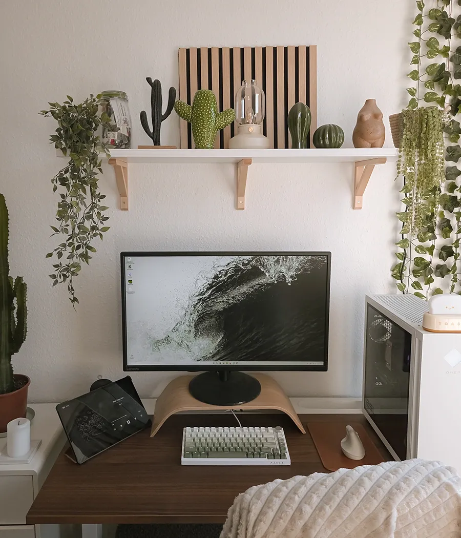 Cozy workspace corner